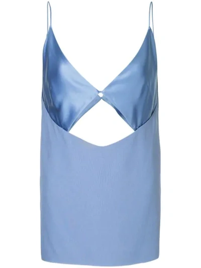 Shop Dion Lee Tessellate Camisole Top In Blue