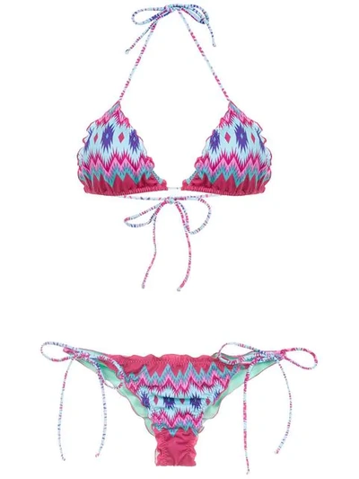 Shop Brigitte Printed Bikini Set In Etnico