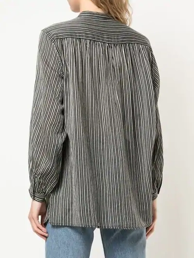 Shop Isabel Marant Étoile Striped Shirt In Black