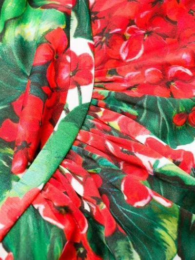 Shop Dolce & Gabbana Kleid Mit Portofino-print In Red