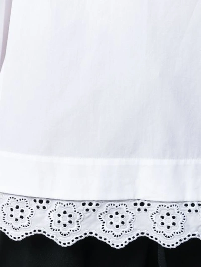 Shop Simone Rocha Puff Sleeve Blouse In White