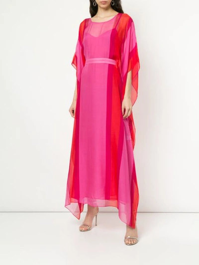 Shop Dhela Kaftan Long Dress - Pink