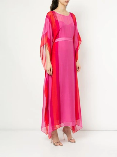 Shop Dhela Kaftan Long Dress - Pink
