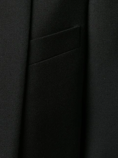 Shop Saint Laurent Elongated Blazer In Black