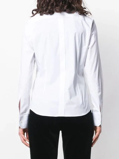Shop Dolce & Gabbana Embellished Collar Shirt In White