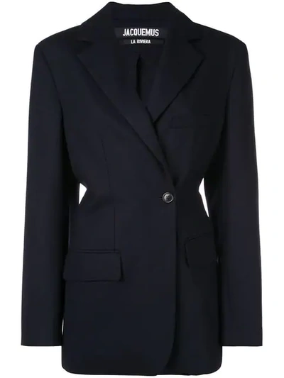 Shop Jacquemus La Veste De Costume Jacket - Blue