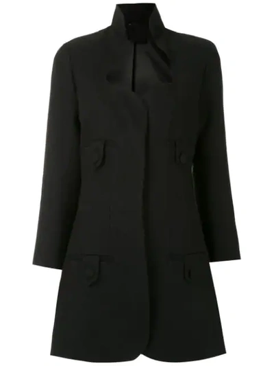 Shop Andrea Bogosian Panelled Coat - Black