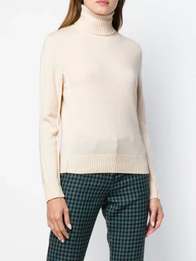 Shop Chloé Turtleneck Sweater In Neutrals