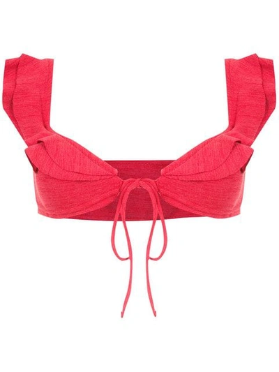 Shop Clube Bossa Hopi Bikini Top In Red