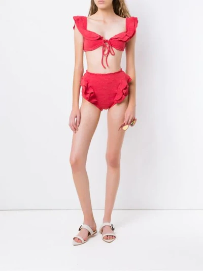 Shop Clube Bossa Hopi Bikini Top In Red