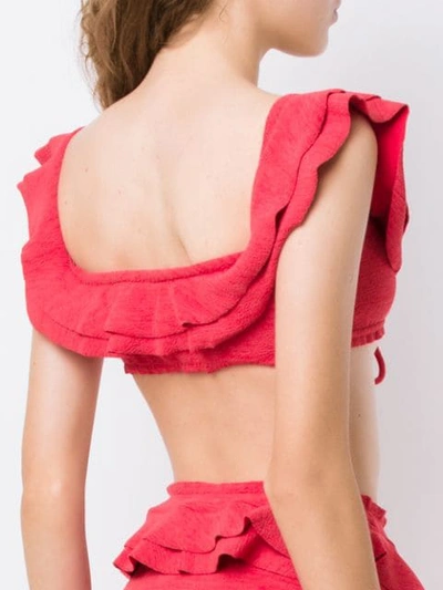 Shop Clube Bossa Hopi Bikini Top In Red