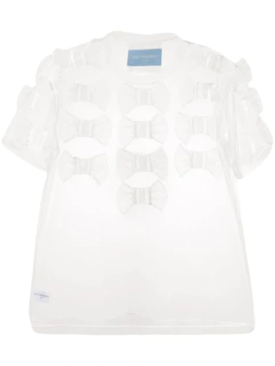 Shop Viktor & Rolf Too Many Bows T-shirt In White