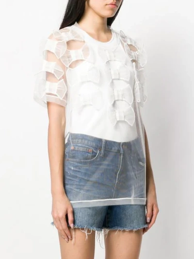 Shop Viktor & Rolf Too Many Bows T-shirt In White