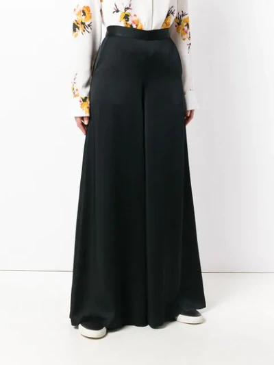 A.L.C. WIDE LEG TROUSERS - 黑色