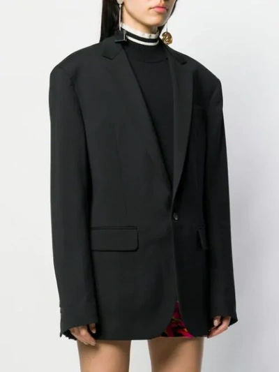 Shop Dsquared2 Oversized Blazer In Black