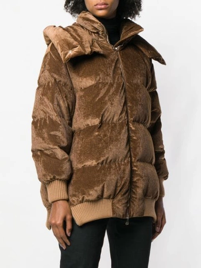 Shop Moncler Verdier Puffer Jacket In 235 - Caramel