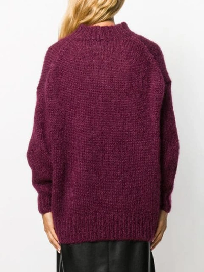 ISABEL MARANT 超大款毛衣 - 紫色