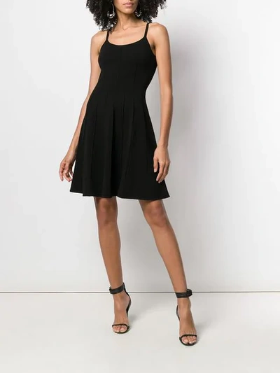 Shop Dsquared2 Pleated Mini Dress In Black