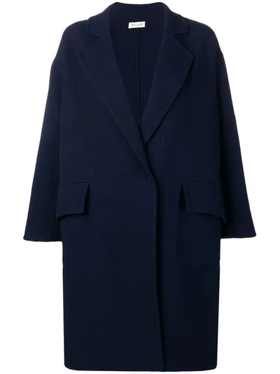 Shop Masscob Oversized Fit Coat - Blue