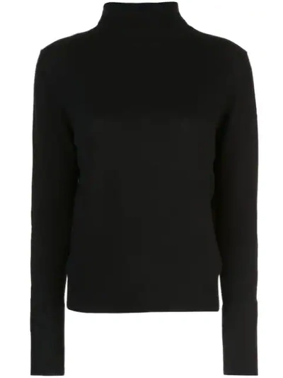 Shop Nili Lotan Roll Neck Sweater In Black