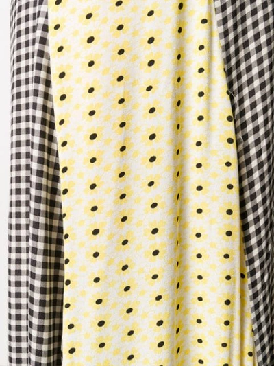Shop Ganni Paneled Skirt In Yellow