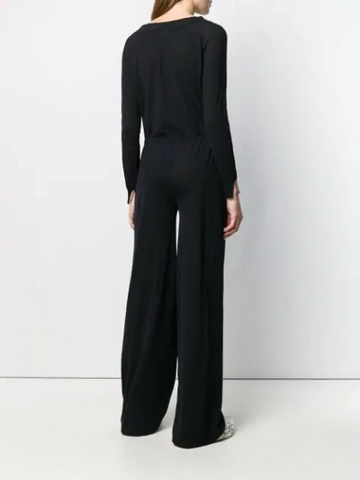 Shop Stella Mccartney Tie-waist Jumpsuit In Black