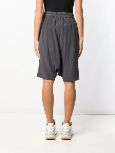 Shop Rick Owens Baggy Fit Shorts In Black