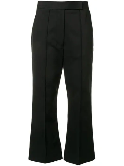 3.1 Phillip Lim Cropped Flared Trousers In Black