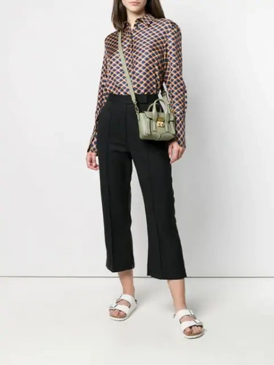 3.1 Phillip Lim Cropped Flared Trousers In Black