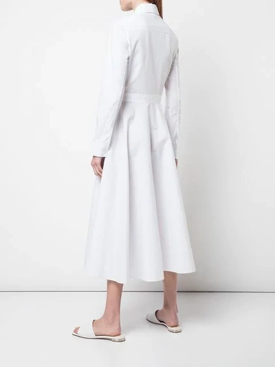 Shop Rosetta Getty Apron Wrap Dress In White