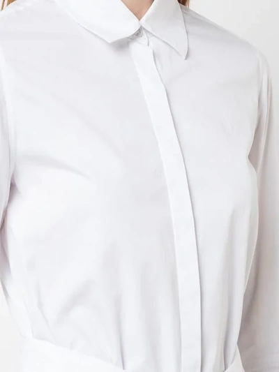 ROSETTA GETTY APRON WRAP DRESS - 白色