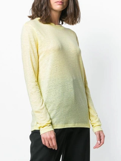 Shop Acne Studios Taline Long Sleeve T-shirt In Yellow
