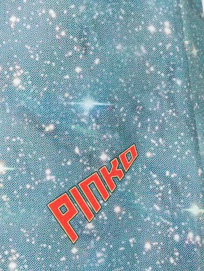 Shop Pinko Blue Space Program Skirt