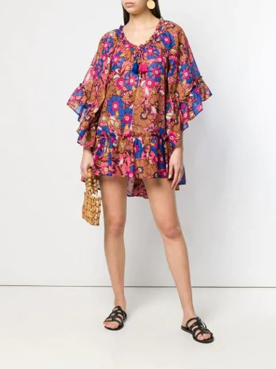 ANJUNA ALESSIA FLORAL PRINT DRESS - 粉色