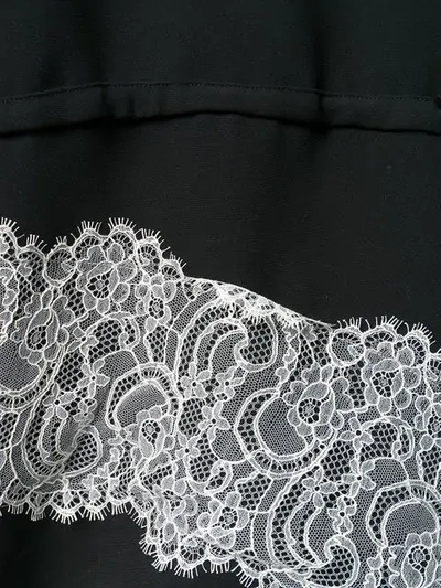 Shop Giambattista Valli Lace Detail Playsuit In Black