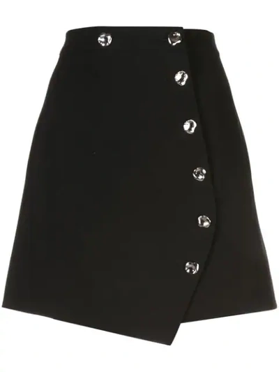 Shop Tibi Anson A-line Mini Skirt In Black
