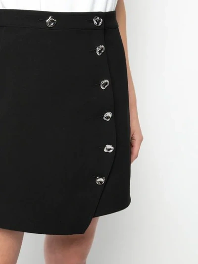 Shop Tibi Anson A-line Mini Skirt In Black