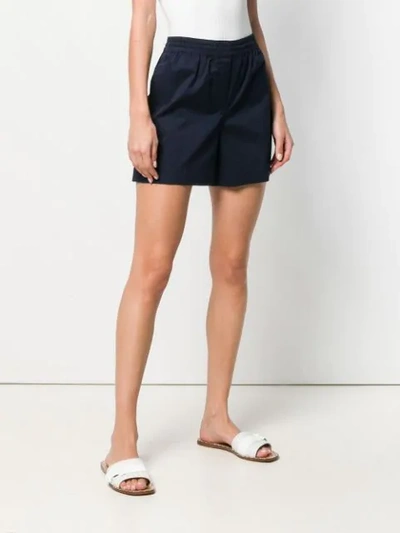 Shop Theory Plain Short Shorts - Blue