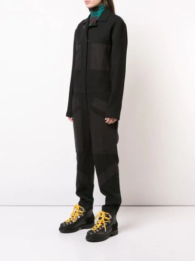 Shop Proenza Schouler Pswl Paneled Jumpsuit - Black