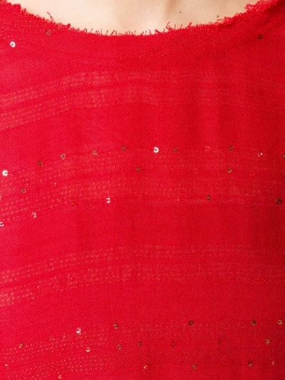Shop Mes Demoiselles Glitter Sweater - Red