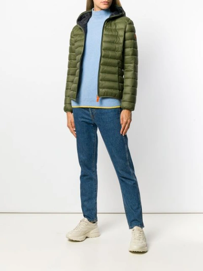 Shop Save The Duck Padded Shell Jacket In Green