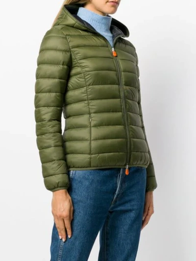 Shop Save The Duck Padded Shell Jacket In Green