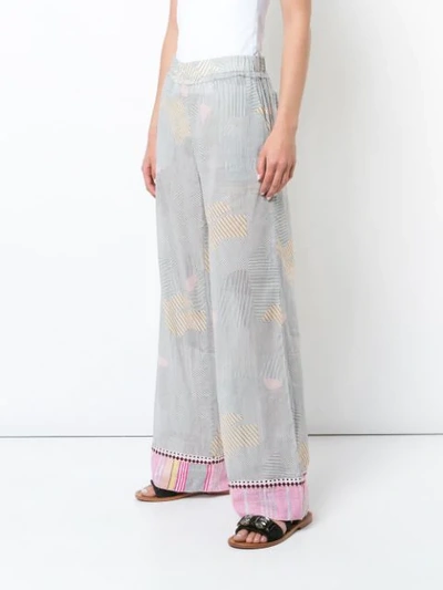 Shop Lemlem Wide Leg Trousers In White