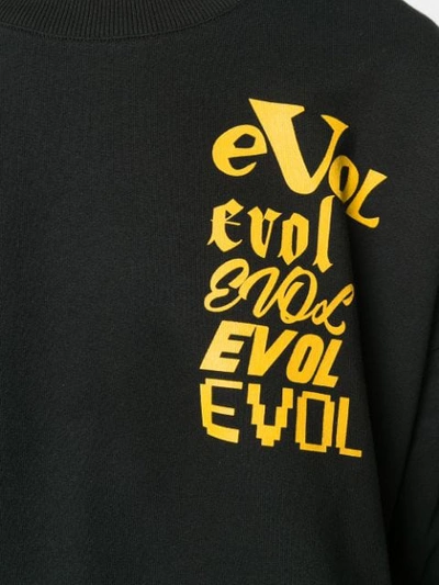 Shop Aalto Evol Printed Sweatshirt In Black