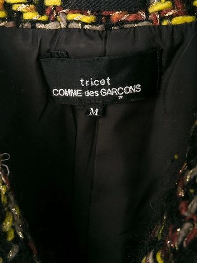 Pre-owned Comme Des Garçons Boucle Cropped Jacket In Black