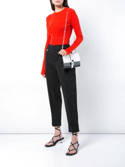 Shop Proenza Schouler Silk Cashmere Knit Crew Neck In Red