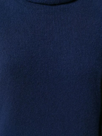 THE ROW 长款高领无袖上衣 - 蓝色
