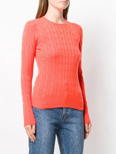 Shop Polo Ralph Lauren Fine Knit Sweatshirt In Orange