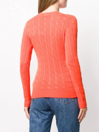 Shop Polo Ralph Lauren Fine Knit Sweatshirt In Orange