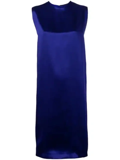 Shop Haider Ackermann Sleeveless Midi Dress In Blue